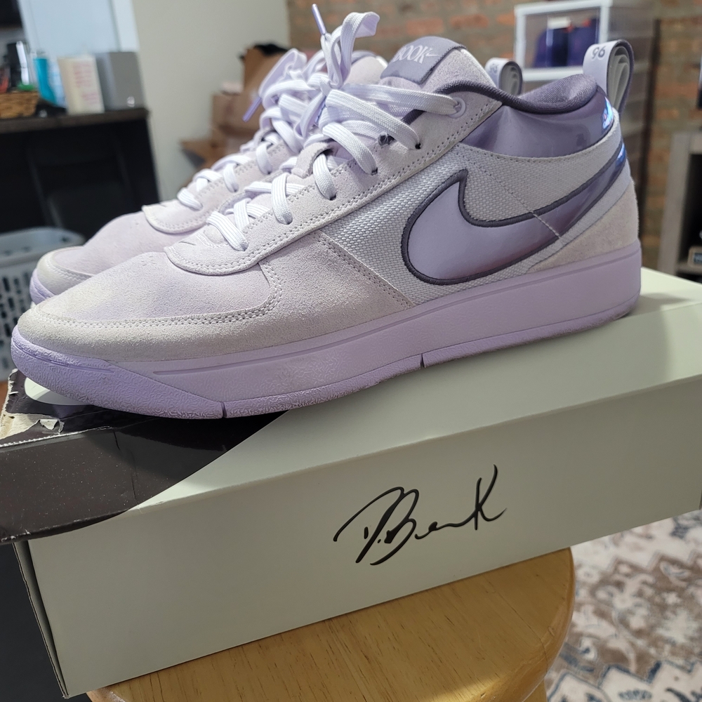 Nike Book 1 Barely Purple Size 15